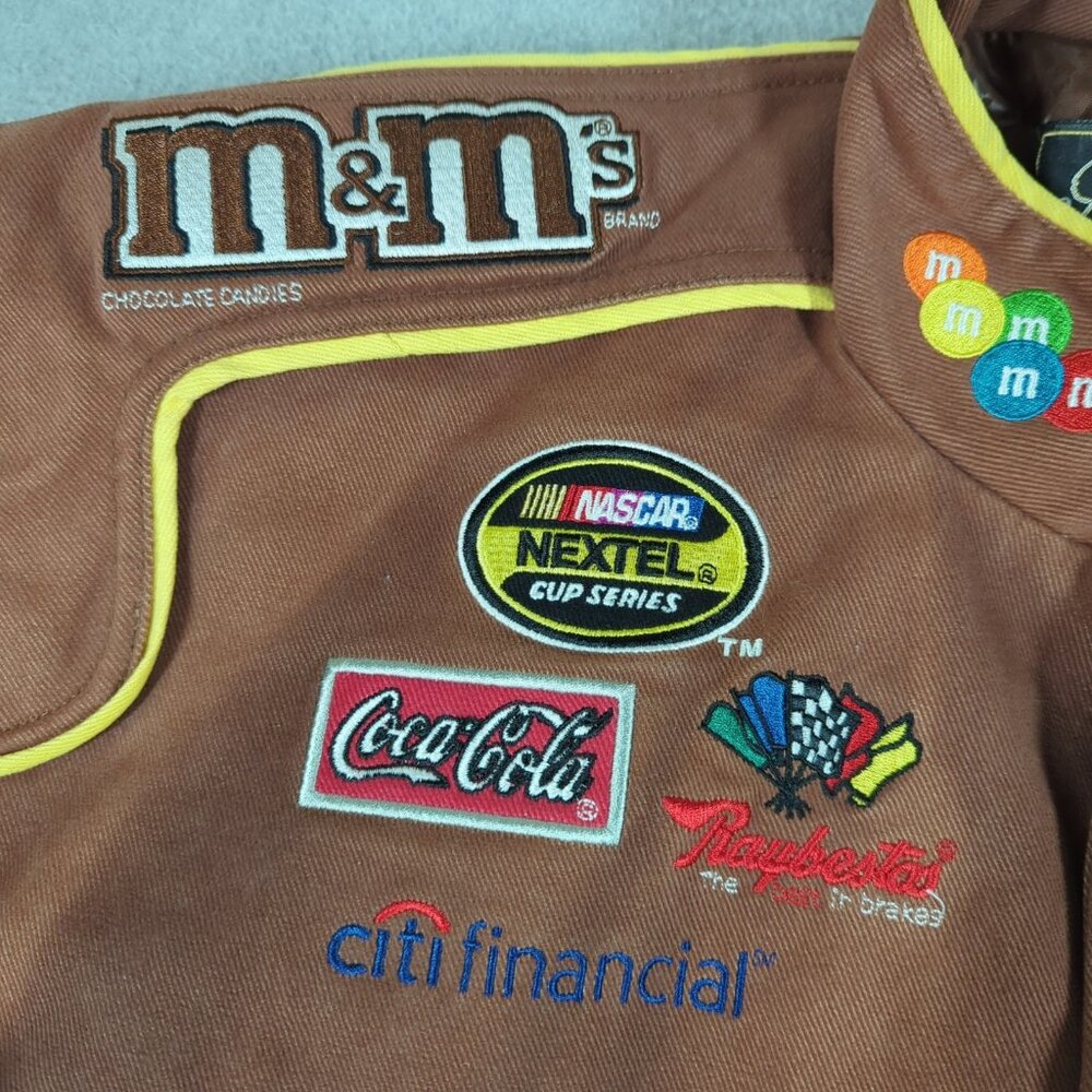 Chase Authentics Drivers Line Nascar Jacket Mens XL Brown M&M - Picture 4 of 11